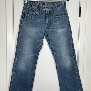 American Eagle Outfitters Vintage Blue Straight Jeans Classic Style